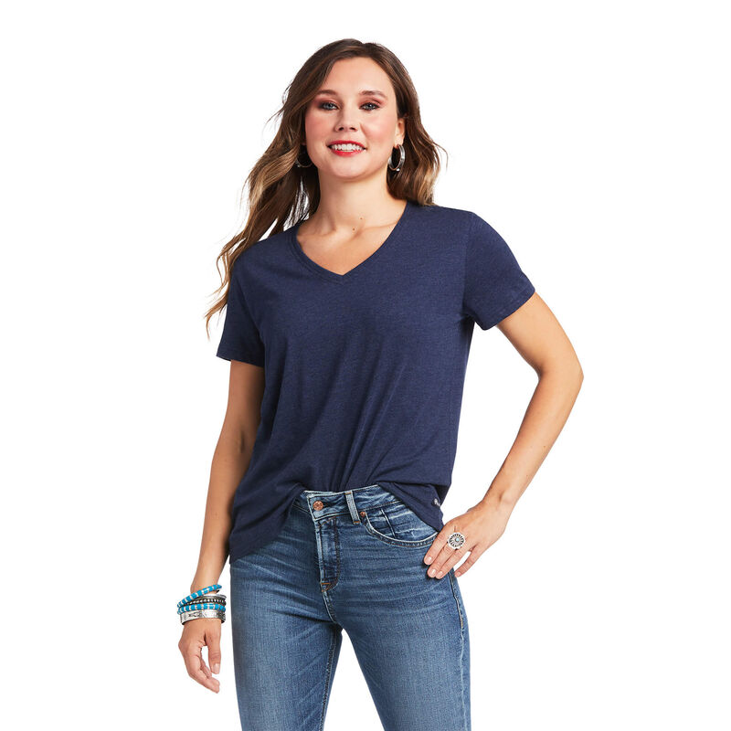 Ariat T-Shirts Damen - Element Navy ( WQFPB-5461 )